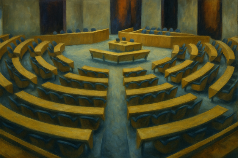 De Tweede Kamer der Staten-Generaal, Binnenhof, Den Haag.